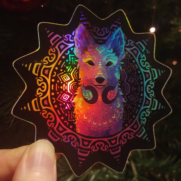Disco Dingo - Holographic Sticker