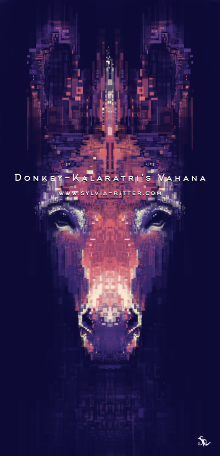 Donkey - Kalaratri's Vahana - Signed Giclée Print