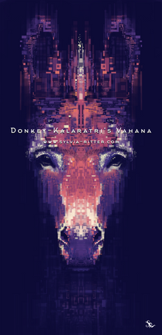 Donkey - Kalaratri's Vahana - Signed Giclée Print