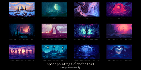 2021 Speedpainting Calendar - Limited Edition